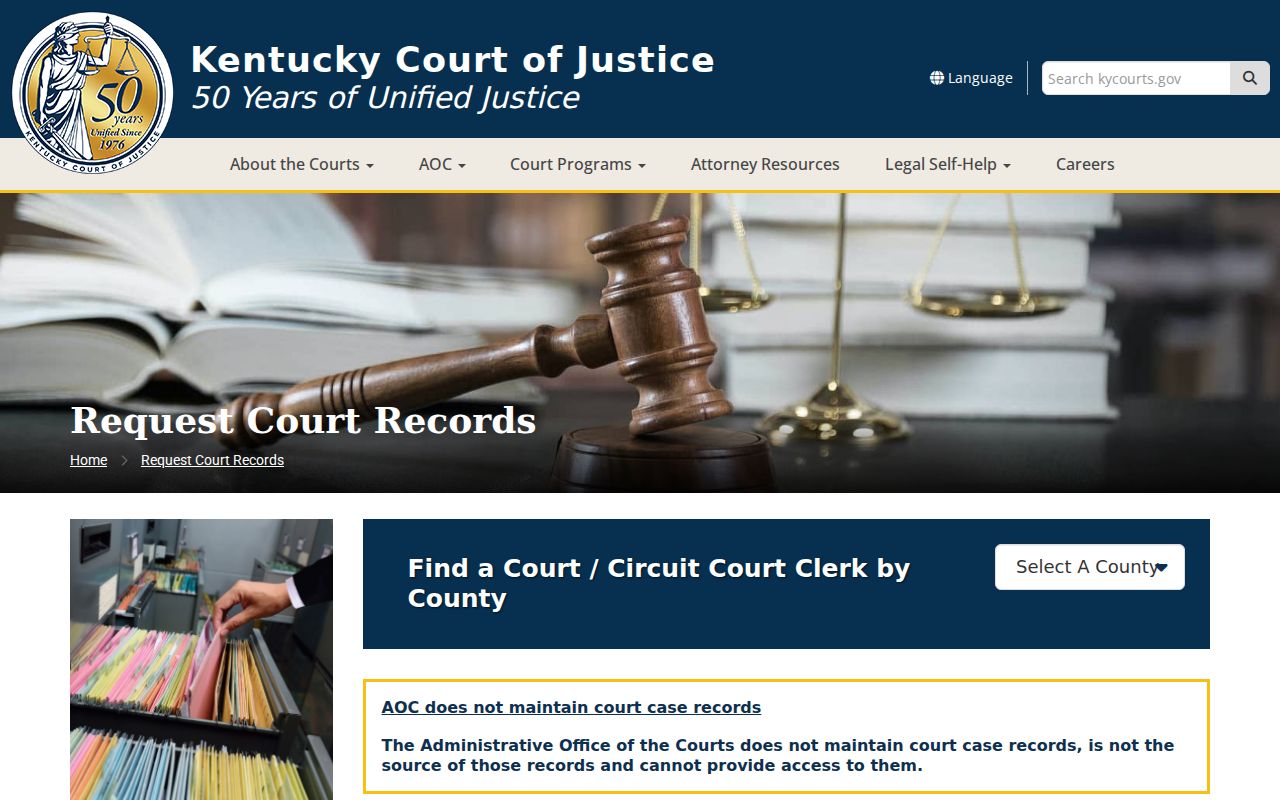 Carlisle County court record request and archive instructions