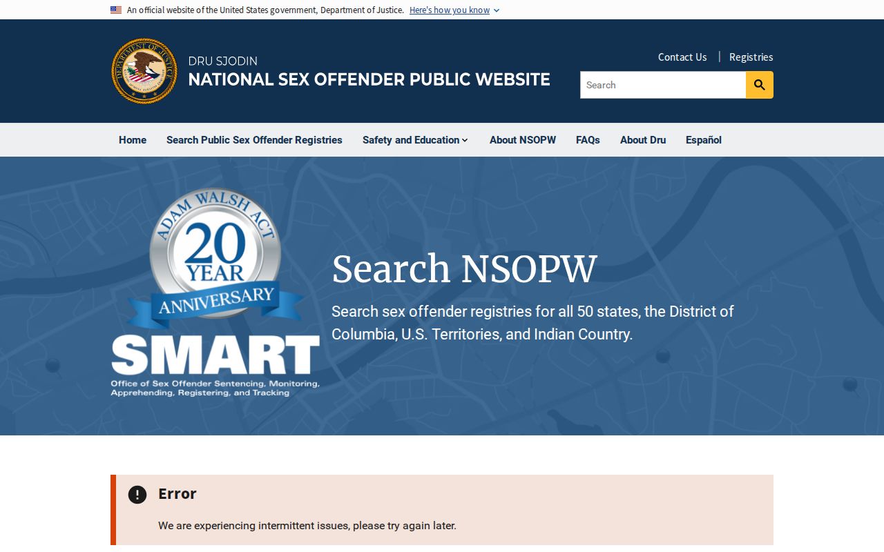 Carlisle County sex offender lookup national NSOPW search