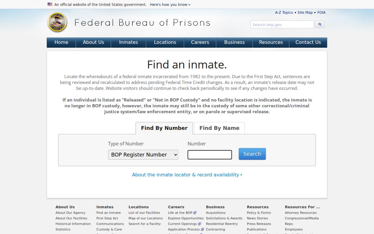 Carlisle County criminal records federal inmate locator